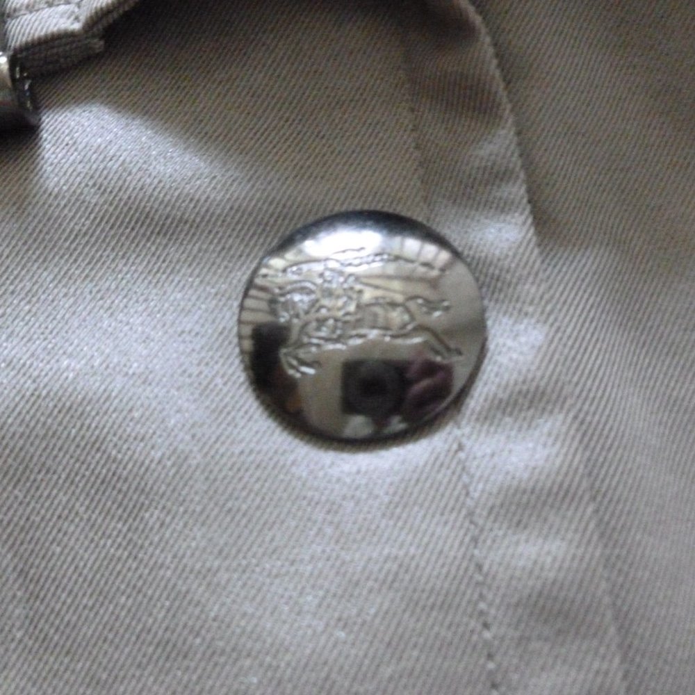 Burberry Gray Double-Breasted Trench Coat - Picture 9 of 9